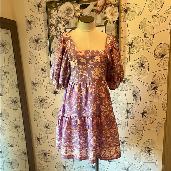 Band of the free S NWT Floral Purple Dress - Picture 1 of 3